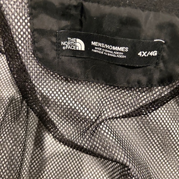 The North Face Men’s 4X Waterproof Rain Jacket Black Big & Tall Hooded Shell - Picture 2 of 7